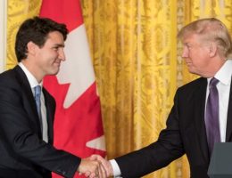 Donald Trump i Justin Trudeau (fot. domena publiczna)