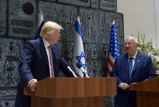 Donald Trump i Reuven Rivlin (fot. חיים צח Government Press Office of Israel - Haim Zach, lic. CCA SA 4.0)