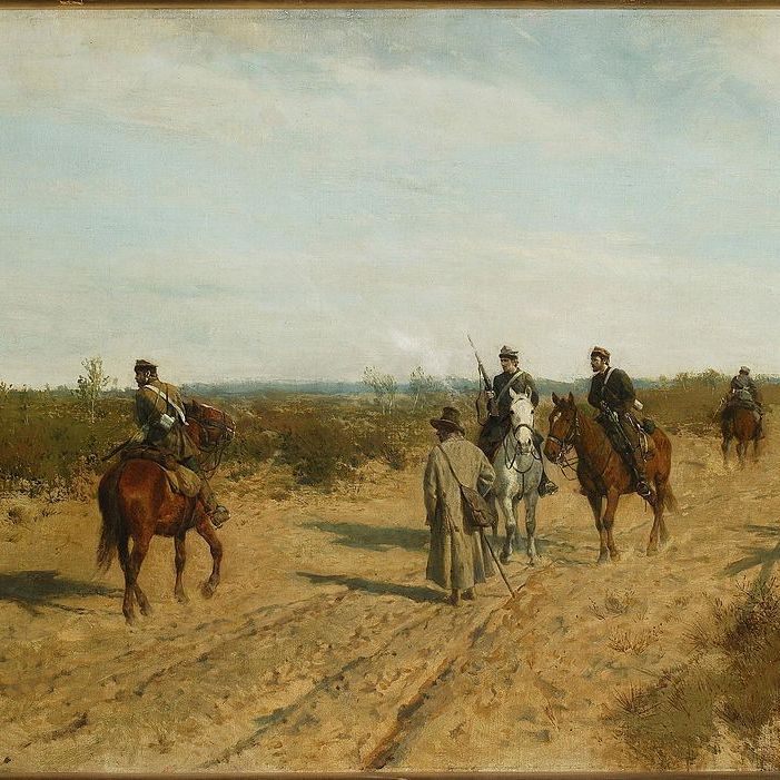 Patrol powstańczy – obraz Maksymiliana Gierymskiego, ok. 1873 roku.