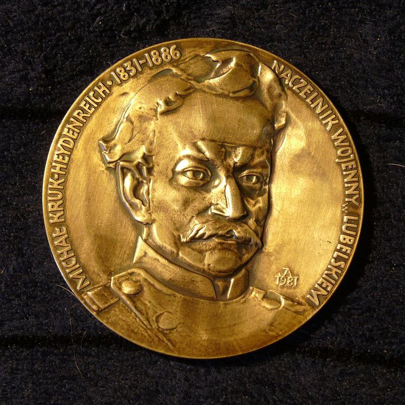 Medal z podobizną generała Heydenreicha.