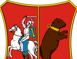 Herb guberni augustowskiej, do której administracyjnie przynależała miejscowość Gruszki.