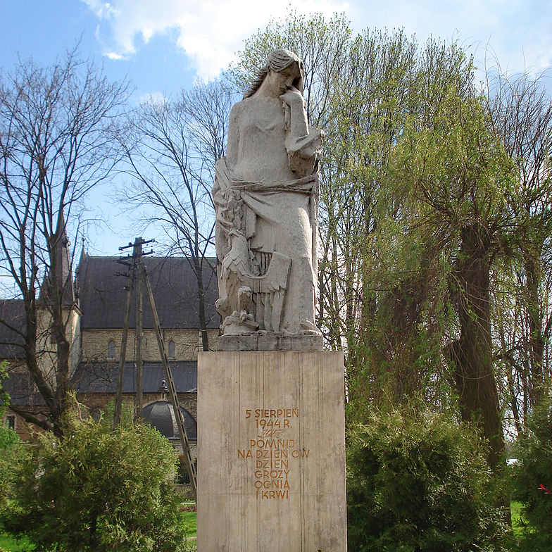 Pomnik poświęcony ofiarom i partyzantom biorącym udział w bitwie o Skalbmierz.