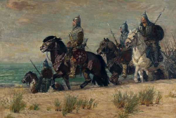 Drużyna Chrobrego ruszyła w pościg za armią Henryka II. Na ilustracji obraz Michała Byliny pod tytułem „Bolesławowa drużyna”. Drużyna Chrobrego ruszyła w pościg za armią Henryka II. Na ilustracji obraz Michała Byliny pod tytułem „Bolesławowa drużyna”.