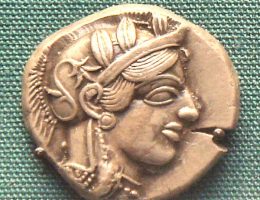 Grecka moneta, zdjęcie poglądowe (fot. PHGCOM, lic. GNU FDL)