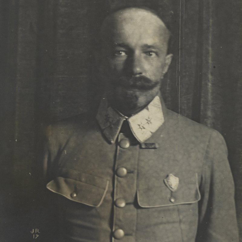 Leon Berbecki na zdjęciu z okresu służby w Legionach Polskich.