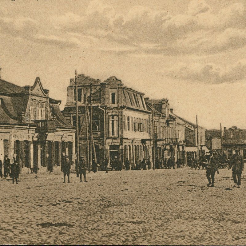 Fragment Placu 3 Maja w Pińsku. Zdjęcie z połowy lat 20.