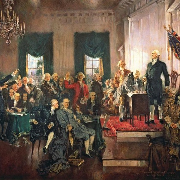 Podpisanie amerykańskiej Deklaracji Niepodległości (fot. domena publiczna)