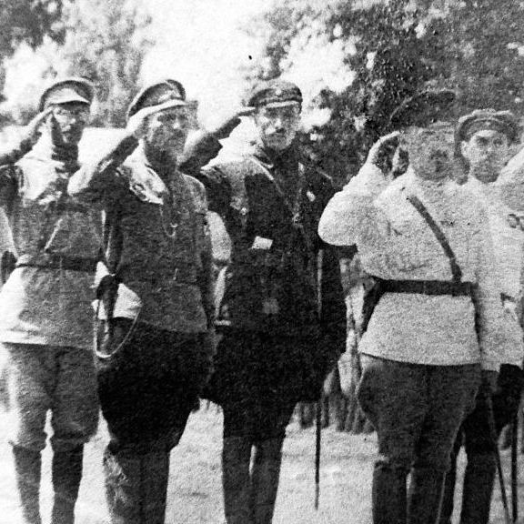 Sztab bolszewickiej 4 Armii. Lato 1920 roku.