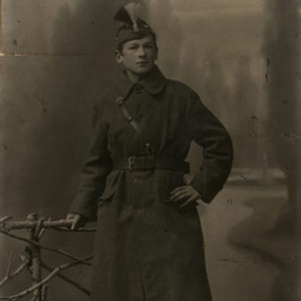 Stanisław Szumski  w mundurze Ochotniczego Dywizjonu 1. Armii.
