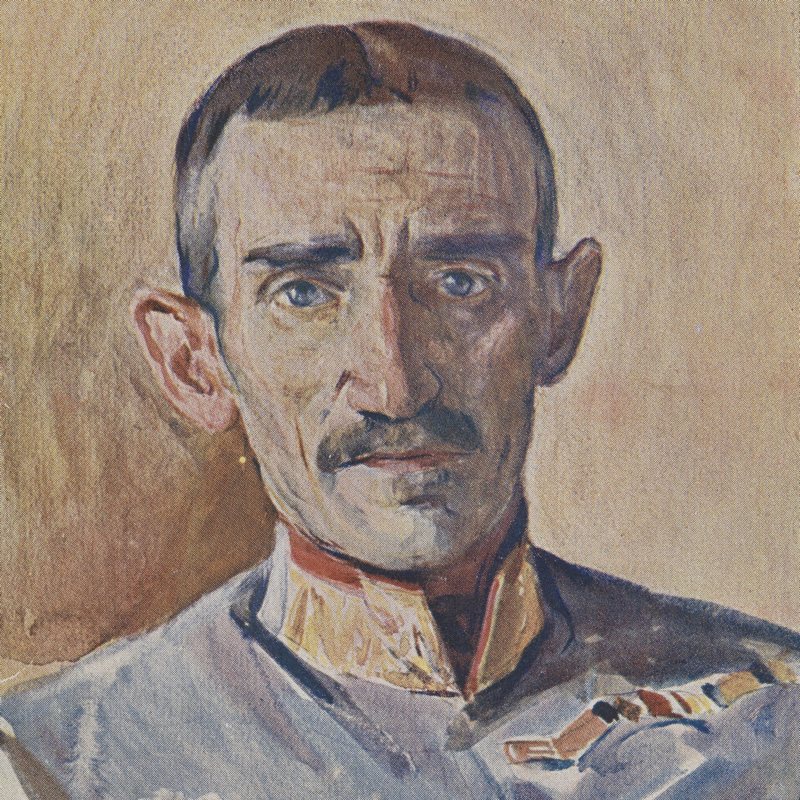 Dowódca 3 Dywizji Piechoty Legionów gen. Zygmunt Zieliński na portrecie z okresu I wojny światowej.