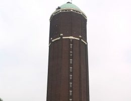 Wieża ciśnień w Axel- jeden z posterunków obserwatorów wojsk hitlerowskich w czasie bitwy.
