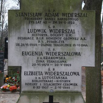 Jedną z ofiar morderstw dokonanych 13 czerwca 1944 roku był Ludwik Widerszal.