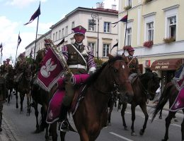 W bitwie pod Krasnobrodem brał udział między innymi 25 pułk ułanów. Na zdjęciu Szwadron Kawalerii Wojska Polskiego.