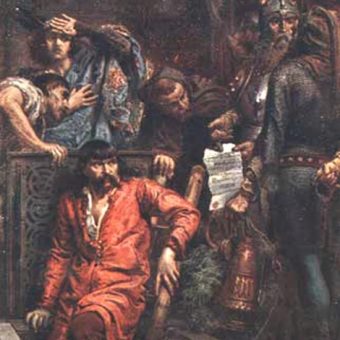 Maciej Borkowic już po rozwiązaniu konfederacji wystąpił przeciwko królowi i został skazany na śmierć głodową.