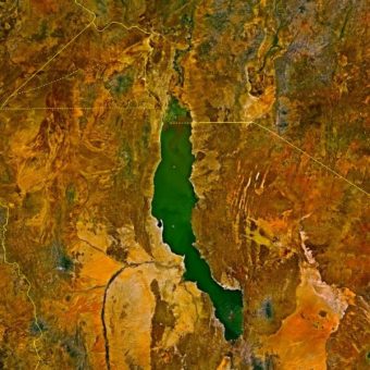 Jezioro Turkana w Kenii (fot. NASA)