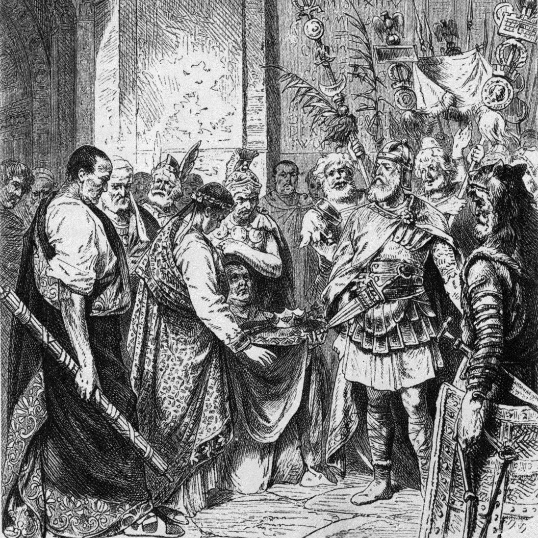 Romulus Augustulus został zmuszony do abdykacji, ale zachowano go przy życiu.