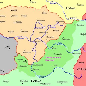 Litwa w 1920 roku utraciła część terytorium, na którym powstała Litwa Środkowa.