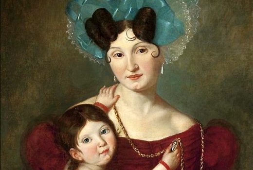 Staropolskie społeczeństwo od kobiet wymagało przede wszystkim rodzenia i wychowywania dzieci. Na obrazie Maria Anna Rawiczowa.