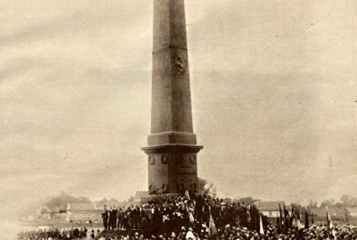 Odsłonięcie pomnika Legionów 7 sierpnia 1927 roku (fot. Światowid. Ilustrowany kurjer tygodniowy. 1927, nr 33)