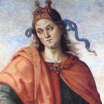 Katon Starszy, tu przedstawiony na renesansowym portrecie Pietro Perugino, żył w latach 234-149 p.n.e. 