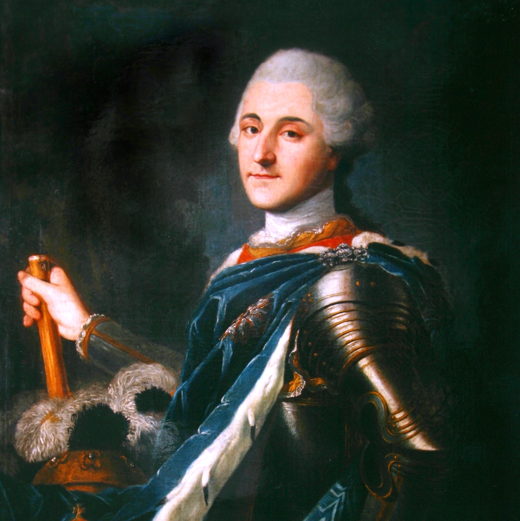 Portret koronacyjny Stanisława Augusta Poniatowskiego.