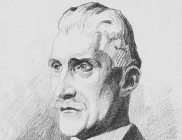 Ignacy Daszyński na rysunku Stanisława Lentza z 1919 roku