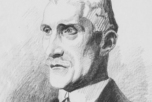 Ignacy Daszyński na rysunku Stanisława Lentza z 1919 roku