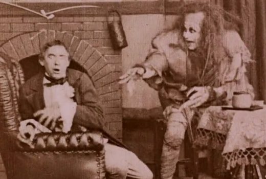 Kadr z pierwszej ekranizacji opowieści o Frankensteinie z 1910 roku (fot. domena publiczna)