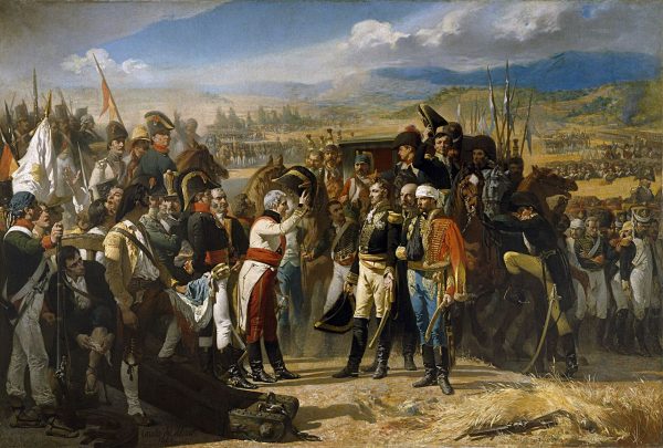 Porażka pod Bailén była pierwszą poważną klęską Francuzów. Na ilustracji obraz José Casado del Alisala przedstawiający moment kapitulacji.