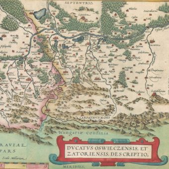 Okolice Zatora i Wadowic na mapie z XVI w. (fot. domena publiczna)