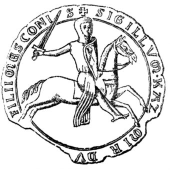 Pieczęć konna Kazimierza I opolskiego z 1226 (fot. domena publiczna)