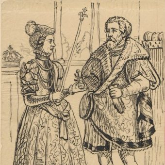 Portret Władysława II Wygnańca z żoną Agnieszką Babenberg, rodziców Konrada (fot. domena publiczna)