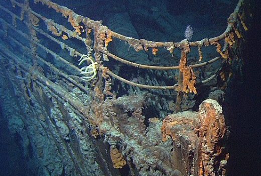 Zdjęcie wraku "Titanica" z 2004 roku.