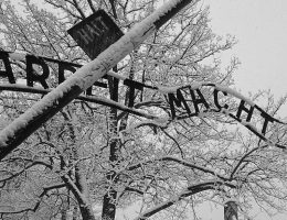Brama wejściowa do obozu Auschwitz (fot. Andrea Tosatto, lic. CC BY 2.0)