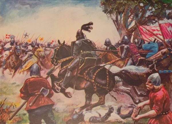 Kopie średniowiecznych rycerzy potrafiły ważyć nawet 14 kilogramów. Na ilustracji obraz Stanisława Haykowskiego przedstawiający bitwę pod Grunwaldem.