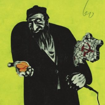 Grafika z broszury wydanej na potrzeby berlińskiej wystawy "Der Ewige Jude" z 1938 roku.