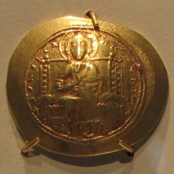 Złota moneta Konstantyna X.