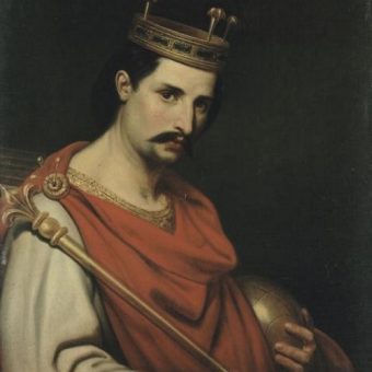Portret Karola II Łysego.