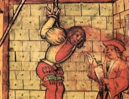 Jedną z tortur jakie czekały na templariuszy było wahadło.