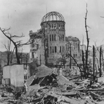 Hiroszima po ataku atomowym.