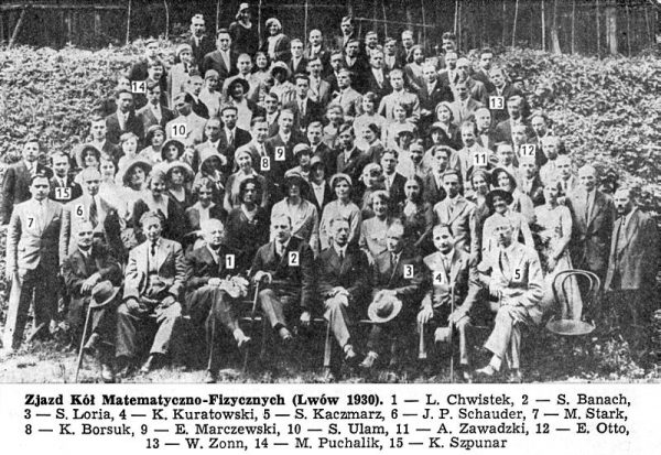 Lwowscy matematycy w 1930 roku.