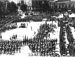 Parada Armii Czerwonej w Tbilisi 25 lutego 1921 roku