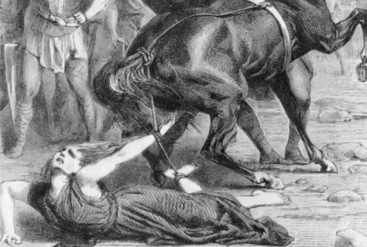 „Jej ciało zostało rozczłonkowane uderzeniami kopyt i szybkością galopady” – donosił frankijski kronikarz Fredegar. Ta brutalna śmierć była dla królowej Brunhildy... wybawieniem.