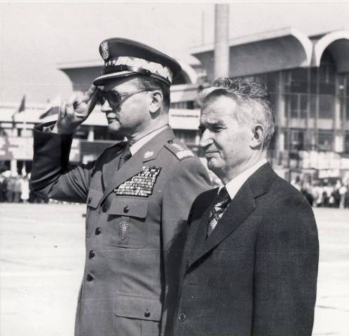 Wojciech Jaruzelski i Nicolae Ceaușescu
