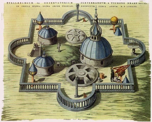 Brahe nieopodal Uranienborg założył kolejne obserwatorium, które nazwał Stjerneborg (Zamkiem Gwiazd).