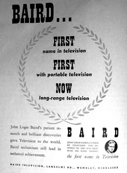 Reklama telewizji Bairda