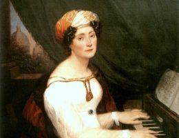 Maria Szymanowska przy fortepianie