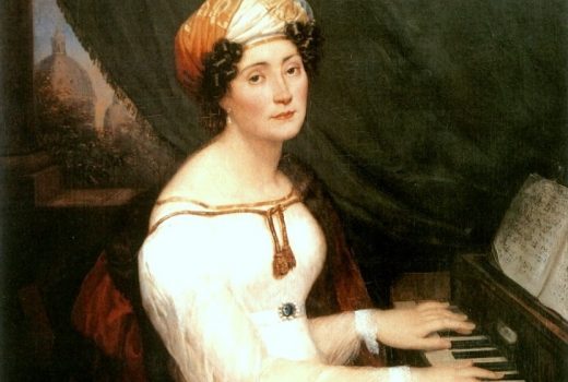 Maria Szymanowska przy fortepianie