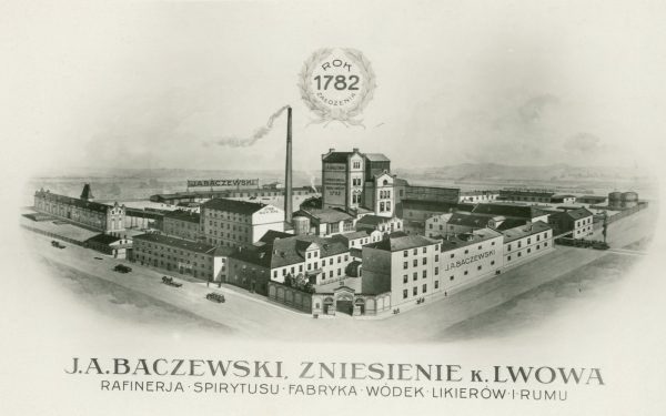 Rafineria spirytusu Baczewskiego, reklama prasowa