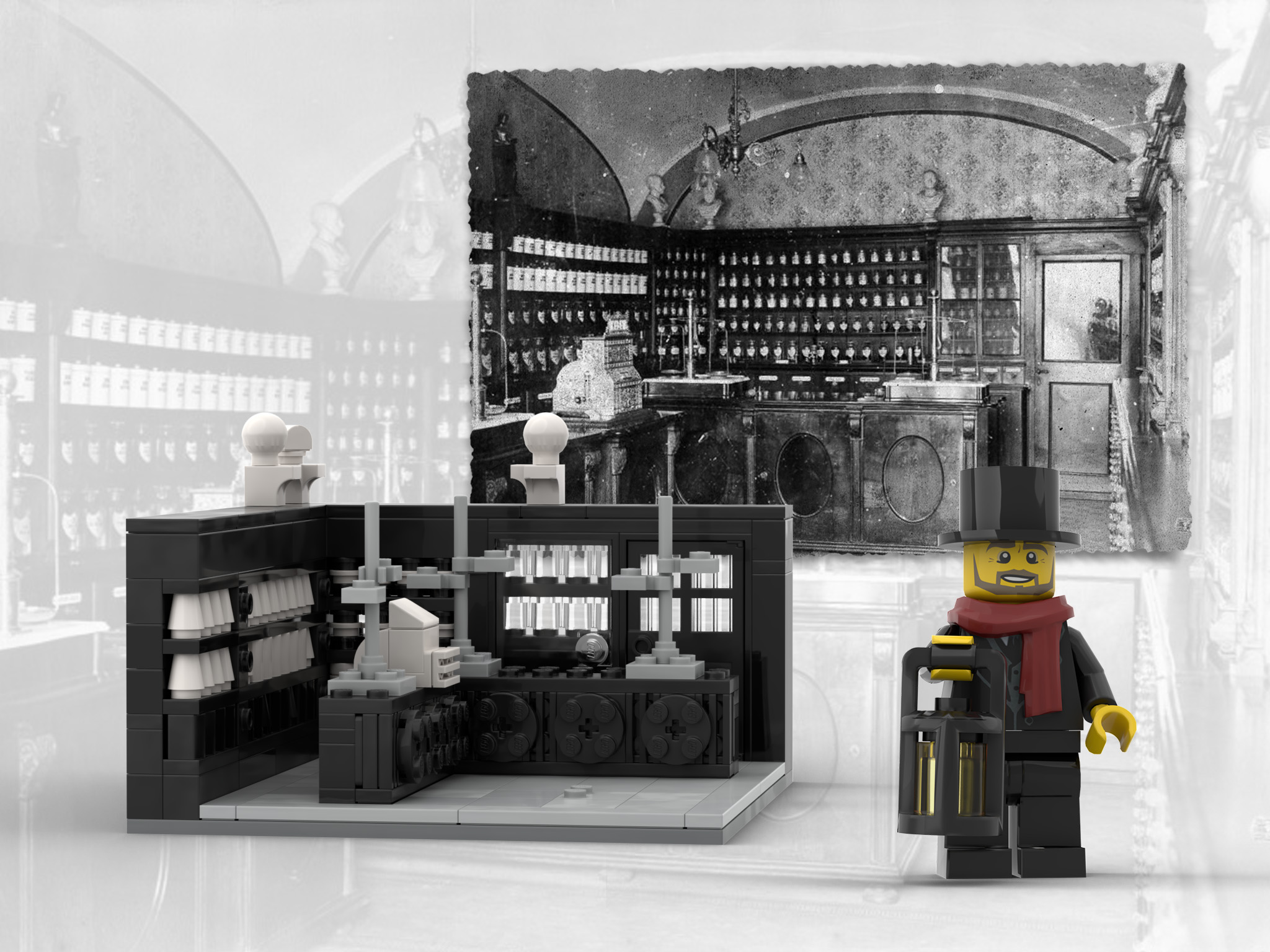 „Apteka Łukasiewicza z LEGO: Historia na wyciągnięcie ręki”